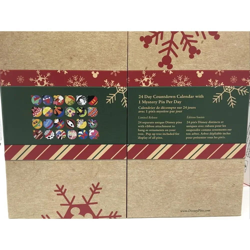 Disney Parks 2020 Advent Calendar Christmas Ornament LR Pin - Minnie Mouse